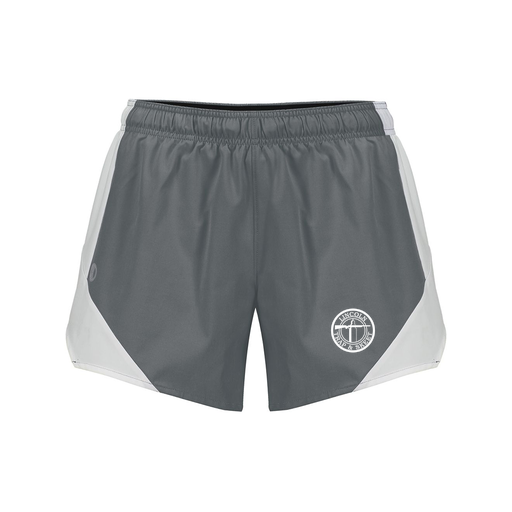 [229489.R04.S-LOGO2] Girls Olympus Shorts (Female Youth S, Gray, Logo 2)