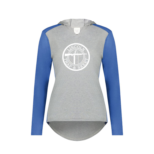 [6902.28V.XS-LOGO2] Ladies Vintage Hoodie (Female Adult XS, Royal, Logo 2)