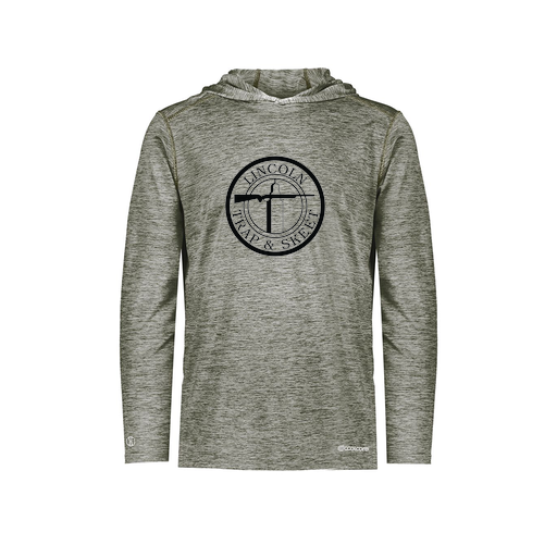 [FOLHCGGY-YS-LOGO1] Decker Youth Charge Hoodie (Youth S, Gray, Logo 1)