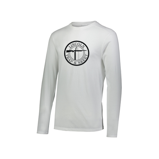 [FTLCUBWH-AXS-LOGO1] Decker Men's Tri-Blend T-Shirt - Long Sleeve (Adult XS, White, Logo 1)