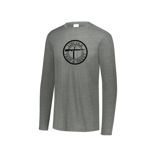[FTLCUBGY-YS-LOGO1] Decker Youth Tri-Blend T-Shirt - Long Sleeve (Youth S, Gray, Logo 1)